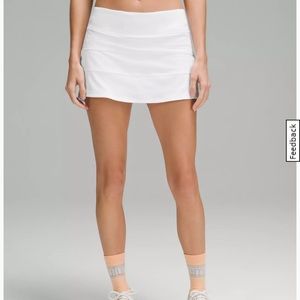 NWOT Lululemon Pace Rival Mid-Rise Skirt White size 8